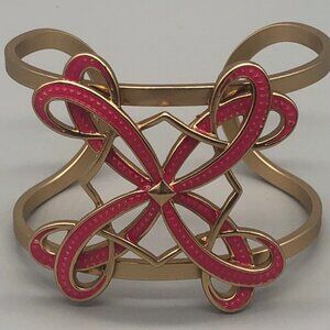 NIB Pink Hope Breast Cancer Ribbon Cuff Bracelet